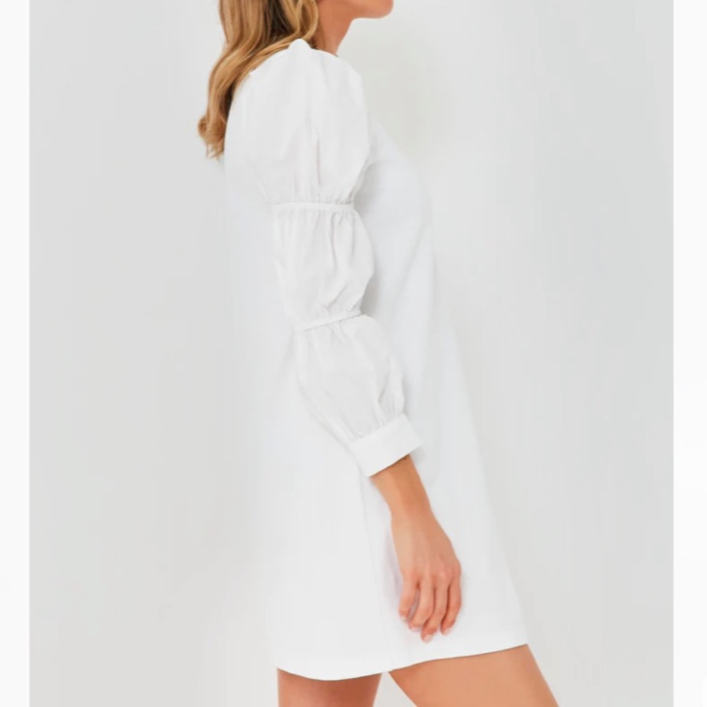 White Poplin Long Sleeve Willa Mini Knit Dress
HYACINTH HOUSE - Picture 4 of 8